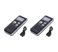 Tuesoa 2X 8G Voice Recorder, High-Definition Noise Reduction MP3 Player, Suitable for Meetings and Other Occasions