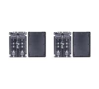 Tuesoa 2X Dual M.2 to SATA3.0 Adapter M.2 Protocol SSD Adapter 2Port NGFF M.2 B Key to 3.0 6Gbps M2 to Converter