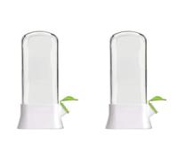 Tuesoa 2X Fresh Herb Keeper for Refrigerator,Space Saving Cilantro Container for Fridge Herb Saver for Cilantro, Mint Asparagus