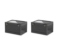 Tuesoa 2X Large Lock Boxes for Personal Items, Medicine Lock Box with Code15.3x11x8.6in Combination Lockable Storage Box