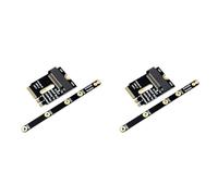 Tuesoa 2X M.2 Wifi Adapter M.2 Wifi to Nvme SSD Adapter PCIe4.0 to M2 NGFF Key A+E Wifi Card Raiser for WiFi/WWAN/LTE Module