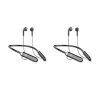 Tuesoa 2X Neck Type Headset Stereo Noise Reduction Universal Sport Ear Headset Mic Wireless Bluetooth
