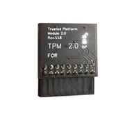 Tuesoa 2X Tpm 2.0 Encryption Security Module Board Remote Control TPM2.0 LPC 18Pin Motherboards Card for for 11