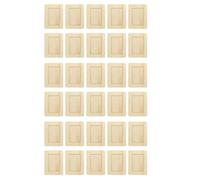 Tuesoa 30 Pack Unfinished Wooden Picture Frames for 6inch Photos, Standing Postcard Picture Frame Set DIY Keepsake Kit