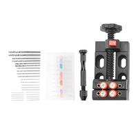 Tuesoa 37Pcs Twist Drill Bits Set Pin Vise Woodworking Hand Drill for Model Resin Jewelry Walnut Beeswax Drill Bits for Metal