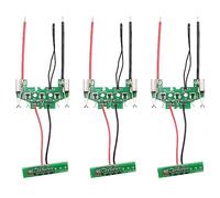 Tuesoa 3Pcs BAT610 18V Lithium-Ion Battery PCB Charging Protection Circuit Board for 18V Li-Ion Battery