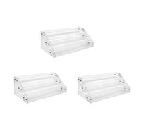 Tuesoa 3X 3 Tier Clear Acrylic CD Holder Cascading CD Storage Rack