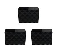 Tuesoa 3X Black Professional Salon Shear Holder for Stylist Scissors Rack Holder Case Hair Clips Storage Box