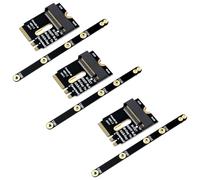 Tuesoa 3X PCIE 4.0 M.2 NVME Adapter SSD PCIE Adapter Installation for 2230 2242 2260 2280 M2 NVME SSD Riser Card