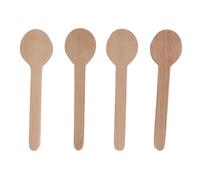 Tuesoa 4 Pcs Wood Carving Spoon Blank Beech Wood Unfinished Wooden Craft Whittling Kit for Whittler