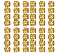 Tuesoa 400Pcs Brass Nut Thread Knurled Brass Threaded Heat Set Heat M3X5X4,for 3D Printer 2.4 Etc