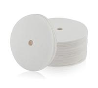 Tuesoa 400Pcs Unbleached Percolator Coffee Filters, 3.75In Disposable Coffee Paper Filter, Disc Coffee Filters White Easy to Use