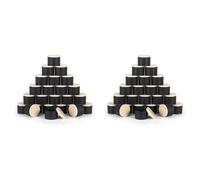 Tuesoa 48 Pack 4 Oz Black Candle Tins with Lids, 4Oz Candle Jars for Making Candles Bulk