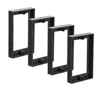 Tuesoa 4Pcs 1/2Inch Single Gang Outlet Box Extender,Electrical Outlet Extender Receptacle Extender Outlet Extension Box Black