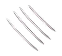 Tuesoa 4Pcs Chrome Stainless Steel Exterior Door Handle Molding Trim Cover Outer Doors Handle Cover for 5 Series F10 F18