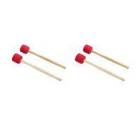 Tuesoa 4Pcs Drum Sticks Foam Drum Hammers Drumsticks Premium Snare Drum Sticks Team Drum Accessories, Red