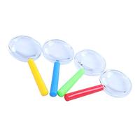 Tuesoa 4Pcs plastic mini magnifying glass children's toys