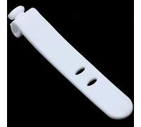 Tuesoa 4Pcs Silicone Strap Earphone Storage Tape Power Line Data Cable Tie Outside Travel Cable Organizer Strap Office Zip Ties White