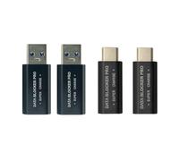 Tuesoa 4Pcs USB Data Blocker and USB-C Data Blocker Protect Against Juice Jacking Support Safe Quick Charge Stop Data Theft
