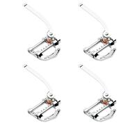 Tuesoa 4X Guitar Vibrato Tailpiece Tremolo Flat Top Body Tremolo Unit Vibrato Bridge for Tele, LP, (Silver)