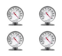 Tuesoa 4X Stainless Refrigerator Thermometer Freezer Temperature Gauge Mini Thermometer Grill for Home Kitchen Food