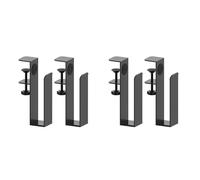 Tuesoa 4X Table Sides Laptop Rack Charging Cooling Stand Tray Desk Organizer Storage Holder for Pad Under Desk Management Tray