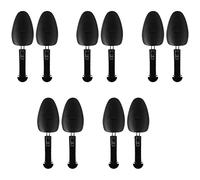 Tuesoa 5 Pairs Practical Plastic Adjustable Length Men Shoe Tree Stretcher Boot Holder Organizers (5 Pairs Black)