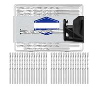 Tuesoa 50 Pcs Drywall Bit 1/8 Inch Spiral Saw Tip Cutting Bits Drywall Guide Point Cutting Bits Tools, for Use with Spiral Saw