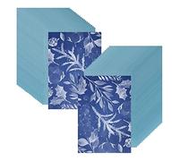 Tuesoa 50 Sheets Paper Kit White Blues Sensitivity Sun Paper DIY Sun Printing Paper(A4/8.27 x 11.69 Inches)