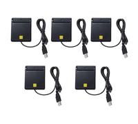 Tuesoa 5X USB Smart Card Reader for Bank Card IC/ID EMV Card Reader for 7 8 10 for Linux OS USB- 7816