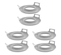 Tuesoa 6 Pack Microwave Bowl Holder with Handles - Microwave Cool Plate,Microwave Bowl Holder Microwave Tray