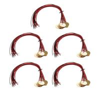 Tuesoa 60Pcs 27mm Piezo Discs with Leads Mic Drum Trigger Acoustic Pickup CBG Guitar