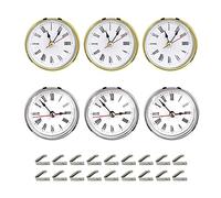Tuesoa 6Pcs Clock Parts for Clock Resin Mold,Clock Pieces for Clock Epoxy Casting Resin Mold
