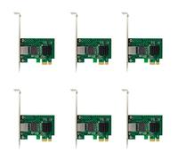 Tuesoa 6X I225-V Network Card, Pci-E I225 2.5G Ethernet Server Network Card for Desktop Computers