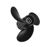 Tuesoa 8.9 * 8.5 Black Boat Outboard Propeller for 2 Stroke 9.8HP Aluminum Alloy 3B2-64517-0 Boat Motor