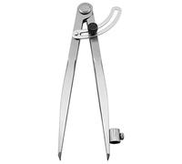 Tuesoa 8 Inch Compass 200mm Wing Divider Scribe Tool with Pencil Holder for Geometry, Wood, Metal and Leather