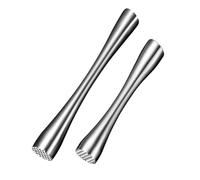 Tuesoa 8Inch and 10Inch Stainless Steel Muddler for Cocktails,Old Fashioned Cocktail Muddler Bar Supplies