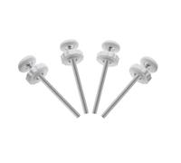 Tuesoa 8MM Baby Gate Spindle Rods 4pcs Threaded Spindle Rod for Pet & Dog Pressure Mounted Safety Gates Pet Gate Accessories White