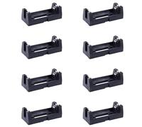Tuesoa 8X Plastic Shell 3V CR123A Button Cell Battery Sockets Holder Case Black