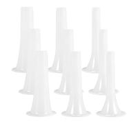Tuesoa 9Pcs Plastic Sausage Stuffer Tubes Funnels Sausage Filling Tool for Size 5 Meat Grinder Food Grinder 1.5cm,1.9cm,2.3cm