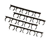Tuesoa Adhesive Spice Clip Gripper Clips, Holds 20 Spice Jars, Black, Spice Organizer for Pantry,for Kitchen, RV, Storage Room