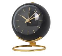Tuesoa Alarm Clocks Retro Backlight Alarm Clocks with Night Light,Silent Non-Ticking,Battery Powered Black