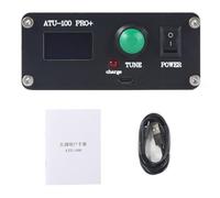 Tuesoa ATU-100 Pro+ 1.8-55Mhz Automatic Antenna Tuner Multi-Function Convenient 0.96 Inch Finished Rechargeable Black Antenna Tuner with Case
