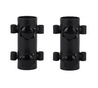 Tuesoa Awning Pole Fixing Tube Ground Bracket Adjustable Tent Canopy Support Rod Fixer 2PCS
