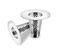 Tuesoa Bathroom Sink Drain Strainers,Small Conical Premium Stainless Steel Porous Hair Catcher, Drainer Filter Easy Install