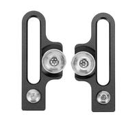 Tuesoa Bicycle Brake Pads, 2Pcs Mountain Bike Brake Pads Aluminum Extended C Caliper Adapter Extended Brake Clamp Holder