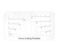 Tuesoa Boxy Bag Making Templates Acrylic Cutting Templates with Scale Bag Maker Boxed Bottom Cutting Template