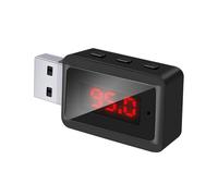 Tuesoa Car Bluetooth 5.3 FM Transmitter USB Wireless Audio Adapter Hands-Free Calling with MIC HIFI Stereo for Car FM Radio
