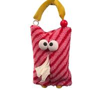 Tuesoa Cartoon Cute Tissue Box Car Tissue Box Girly Plush Drawer Household Tissue Bag Hanging Tissue Box A