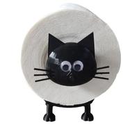 Tuesoa Cat Roll Holder Toilet Paper Holder Bathroom Set Paper Towel Roll Storage Cute Bathroom Decoration